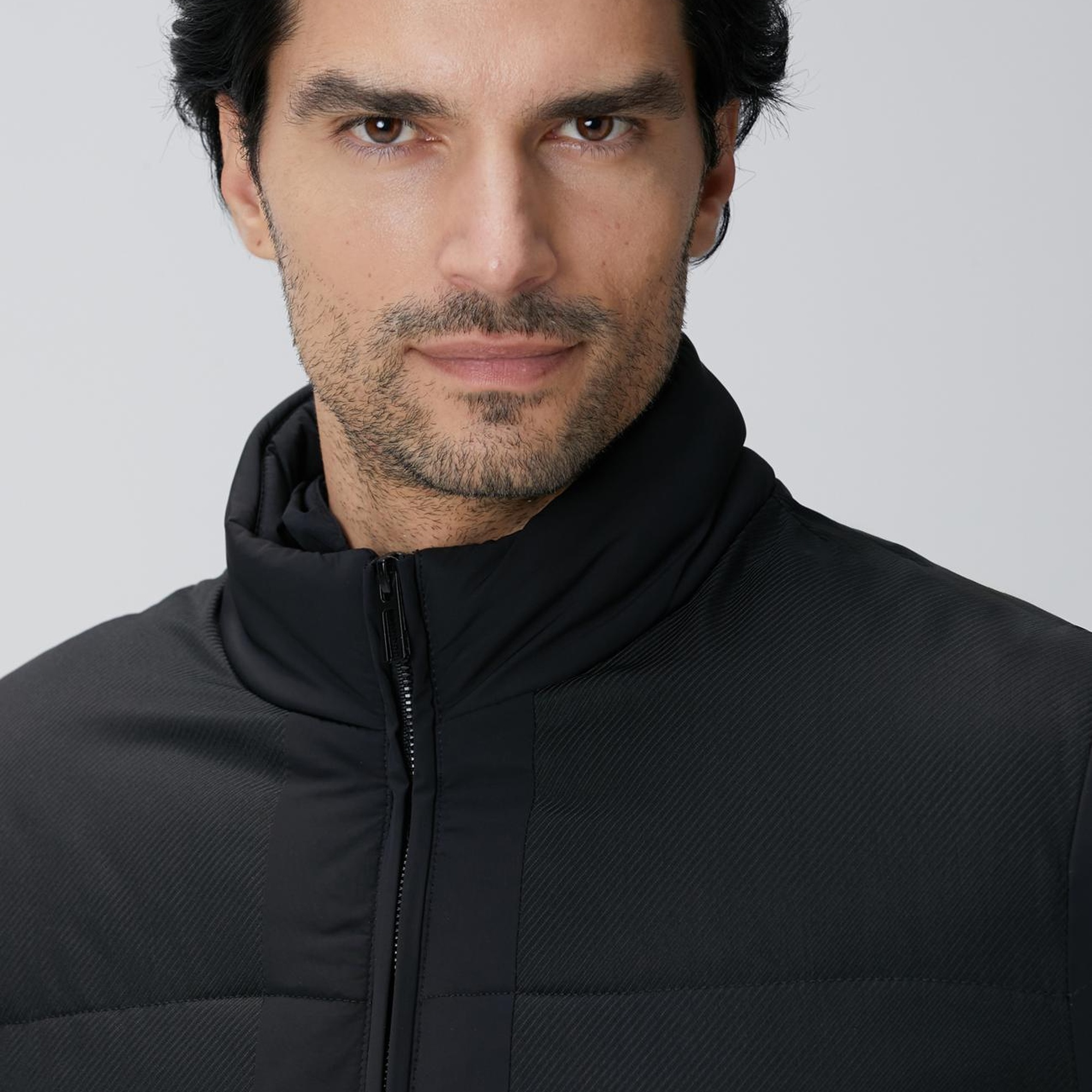 Network Erkek Siyah N-Tech Dik Yaka Puffer Mont