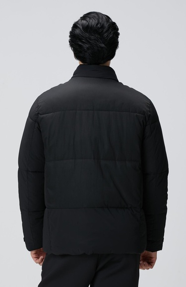  Network Erkek Siyah N-Tech Dik Yaka Puffer Mont