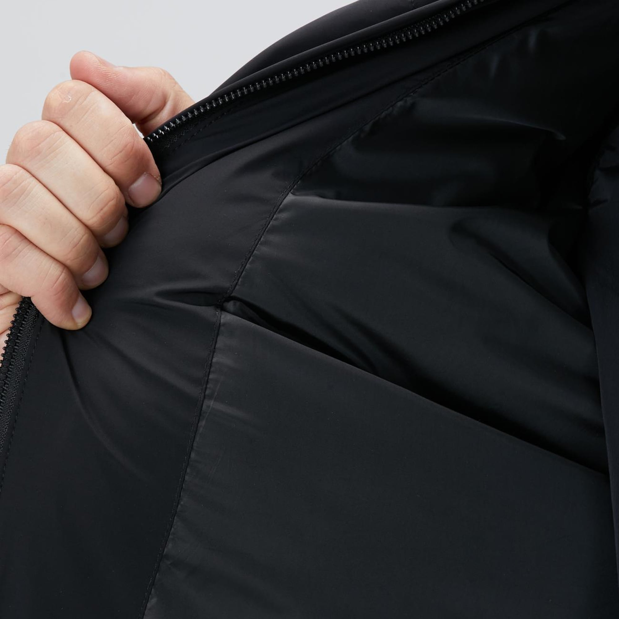 Network Erkek Siyah N-Tech Dik Yaka Puffer Mont