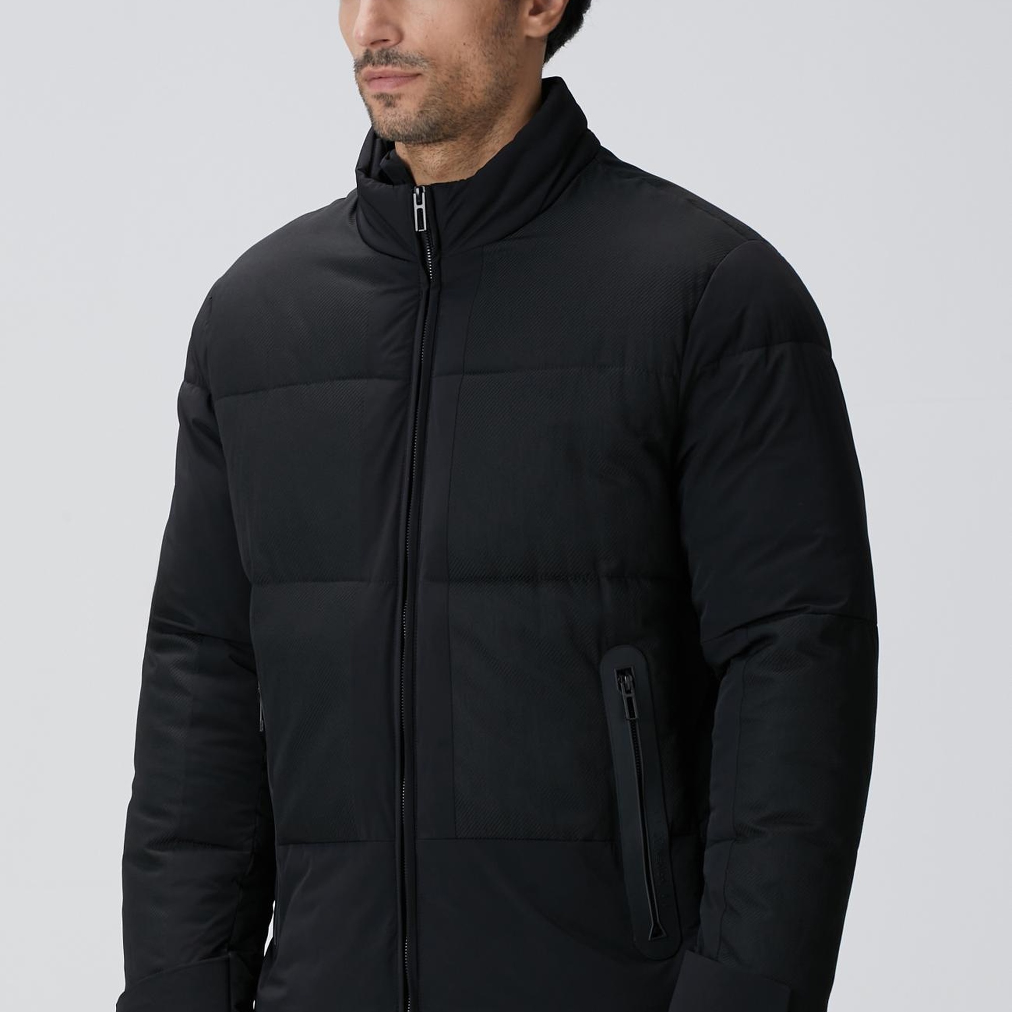 Network Erkek Siyah N-Tech Dik Yaka Puffer Mont