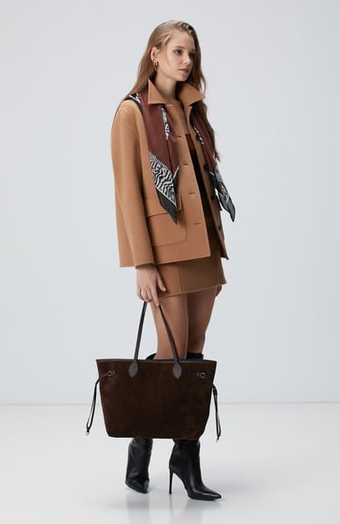  Network Kadın Kahverengi Süet Çanta