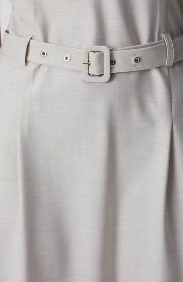  Network Kadın Bej Kemerli Mini Elbise