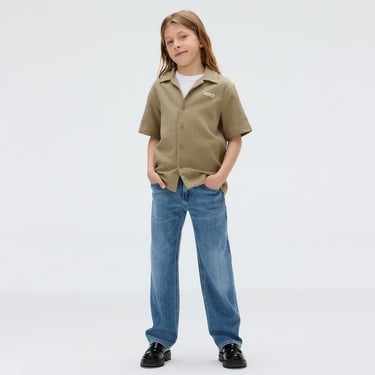  Calvin Klein Straight Wash Çocuk Mavi Jean