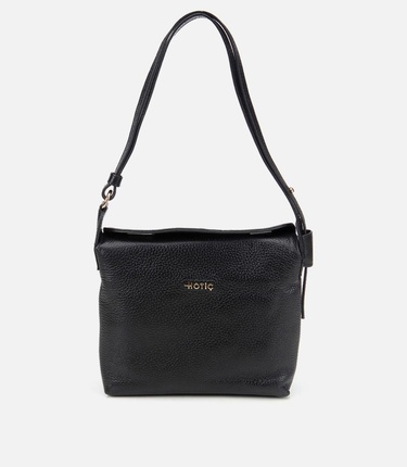  Kadın Deri Siyah Ayarlanabilir Askılı Omuz Çantası