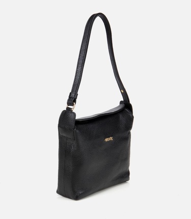  Kadın Deri Siyah Ayarlanabilir Askılı Omuz Çantası