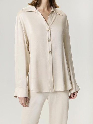  Belden Kuşak Bağlamalı Gömlek