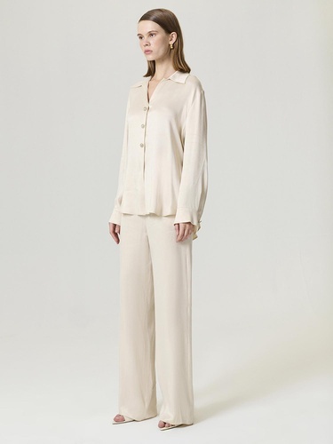  Belden Kuşak Bağlamalı Gömlek