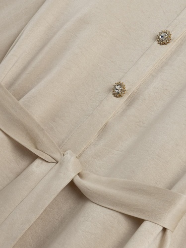  Belden Kuşak Bağlamalı Gömlek