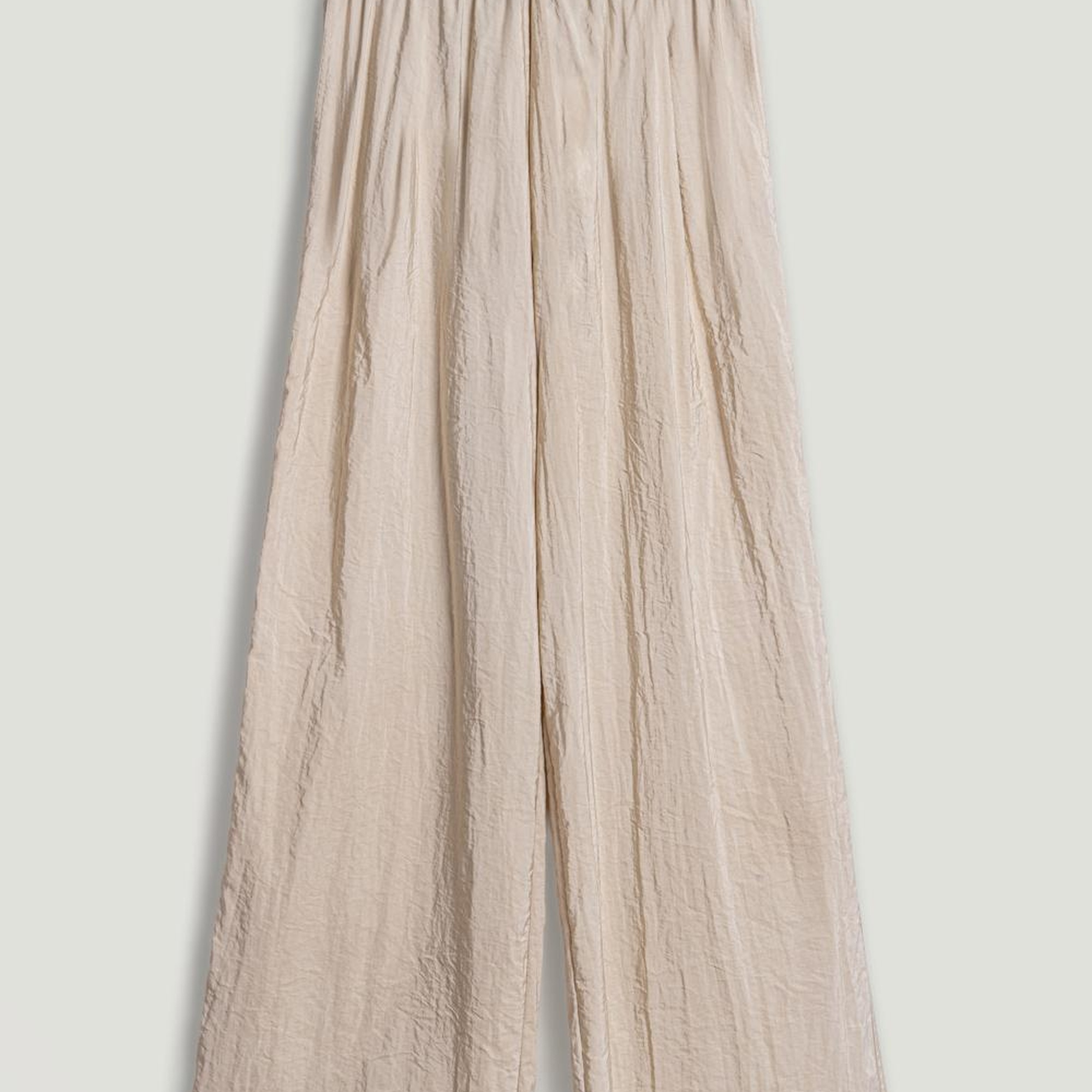 Elastik Bel ve Bağcık Detaylı Pantolon