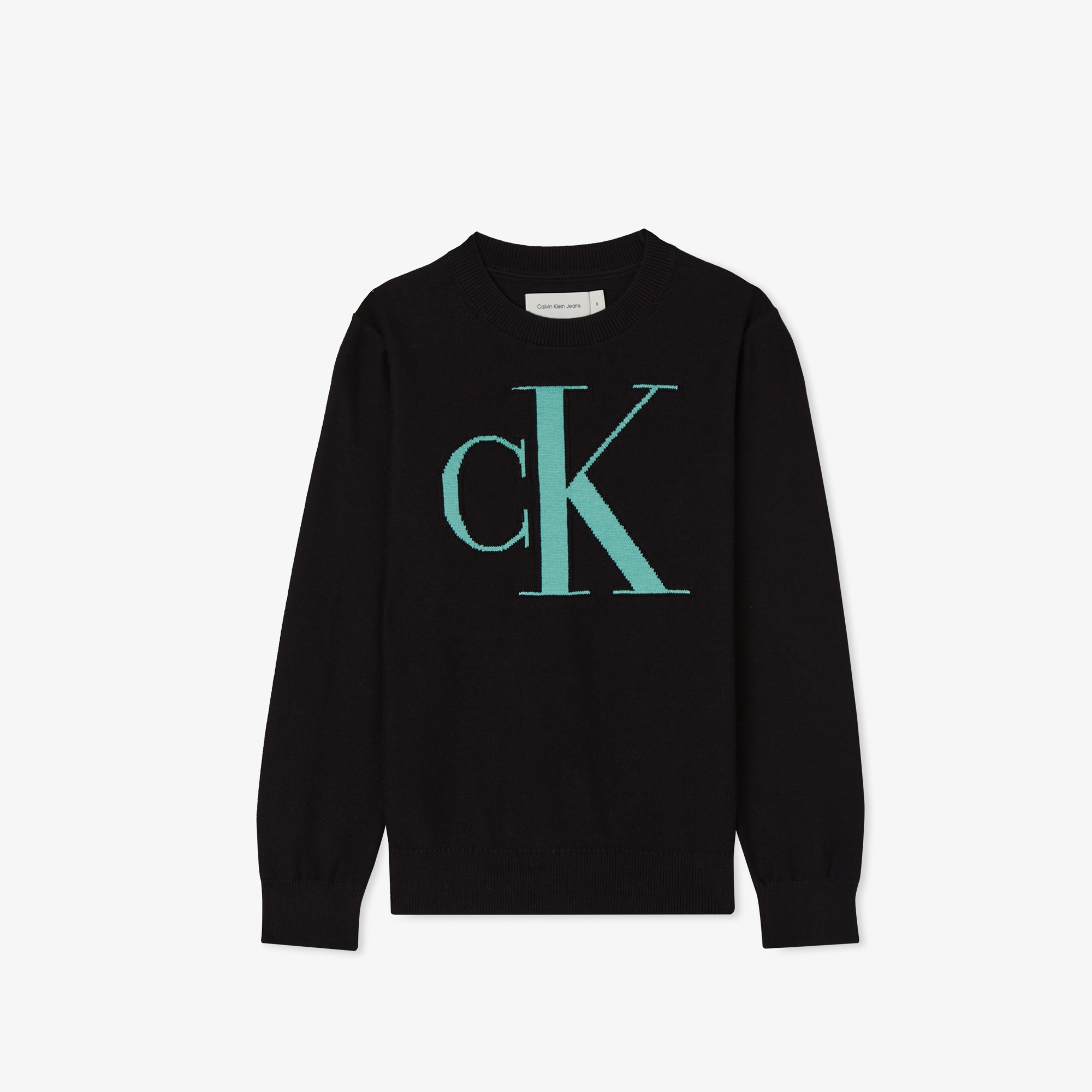 Calvin Klein Jeans Monogram Reg. Çocuk Siyah Kazak