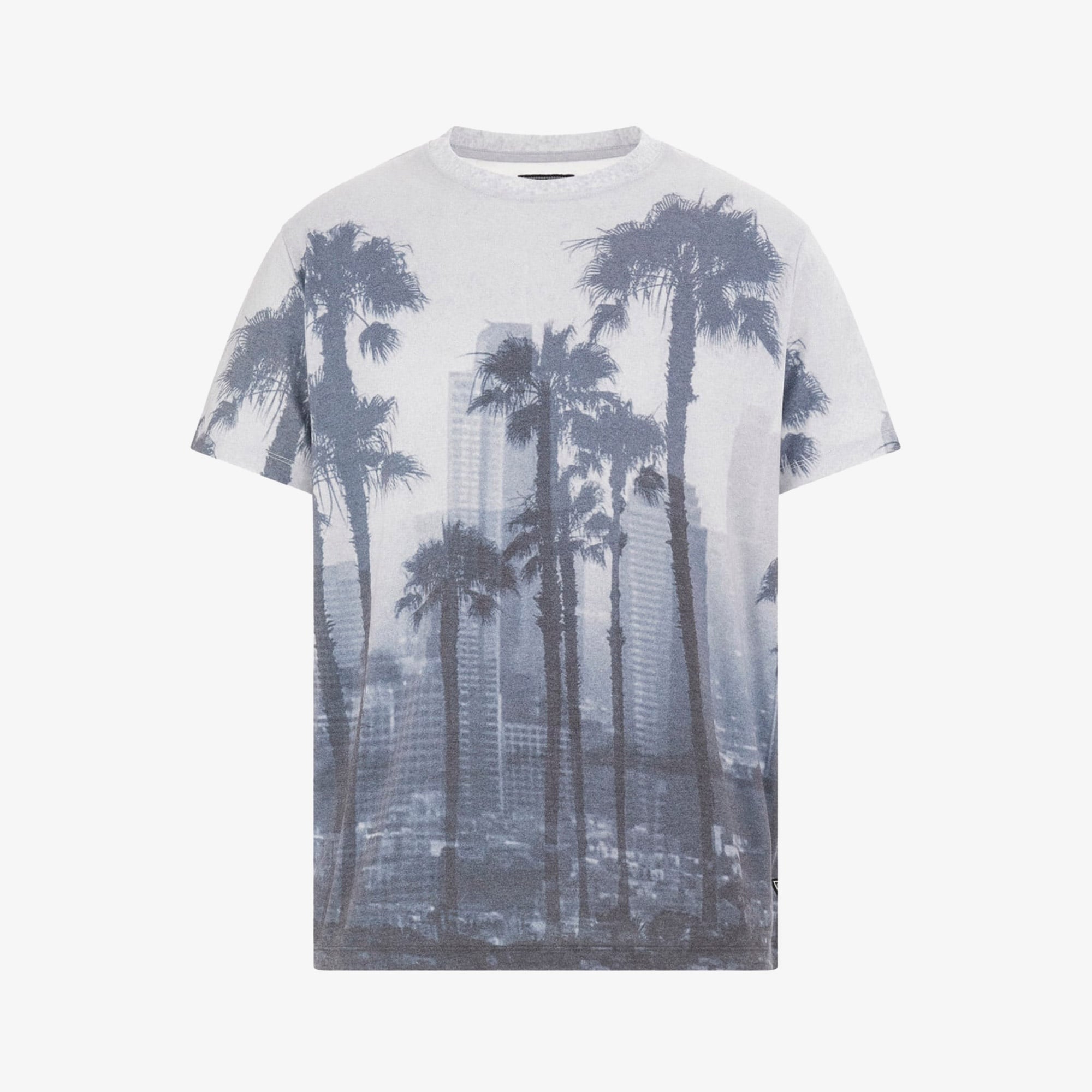 Guess Cn Palm Single 190 Erkek Gri T-Shirt