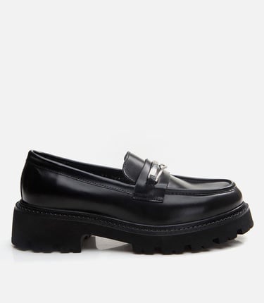  Kadın Deri Siyah Loafer