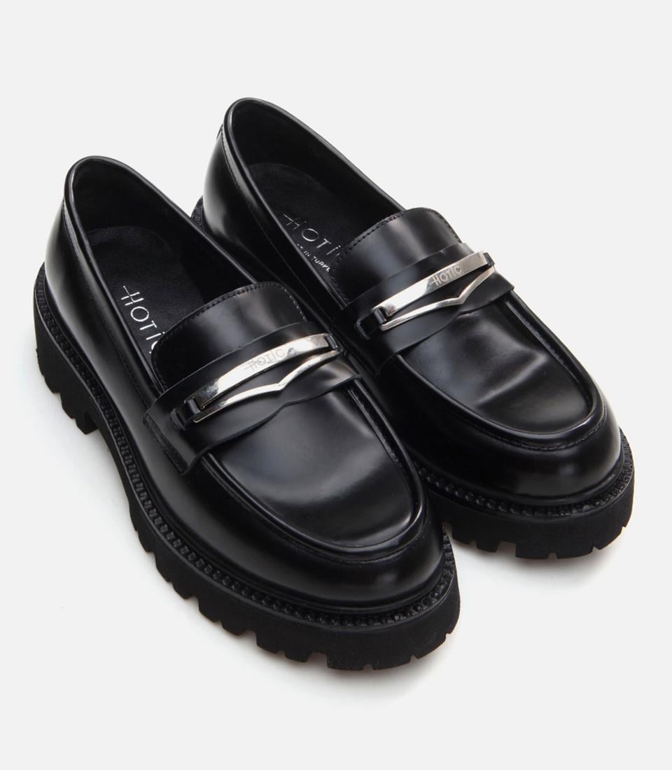 Kadın Deri Siyah Loafer