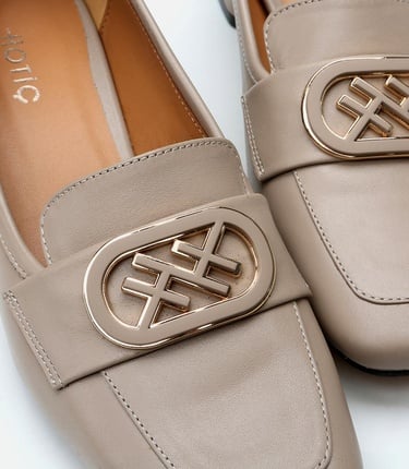  Kadın Deri Vizon Loafer