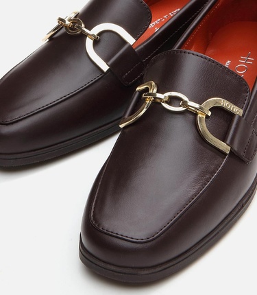  Kadın Deri Kahverengi Loafer