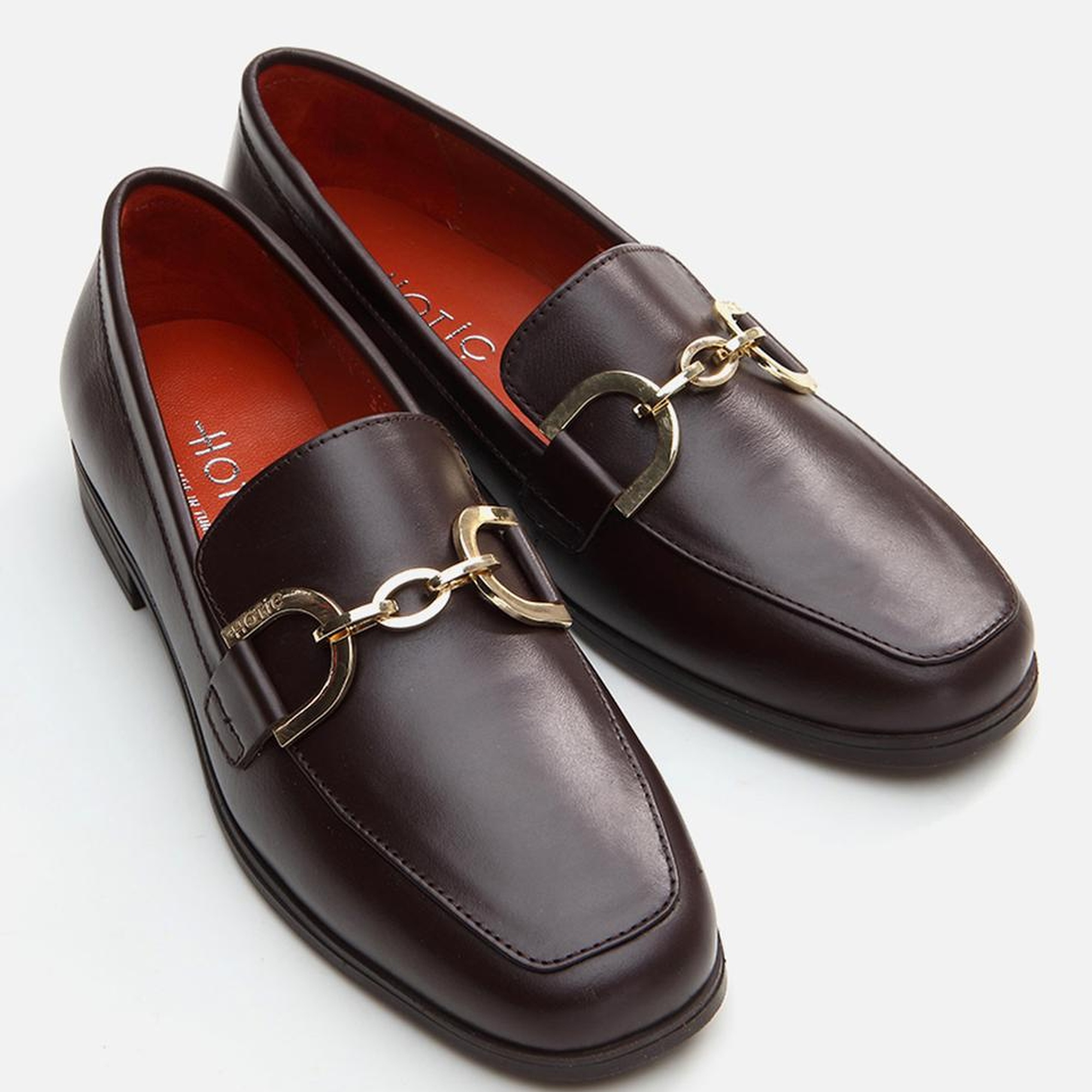 Kadın Deri Kahverengi Loafer