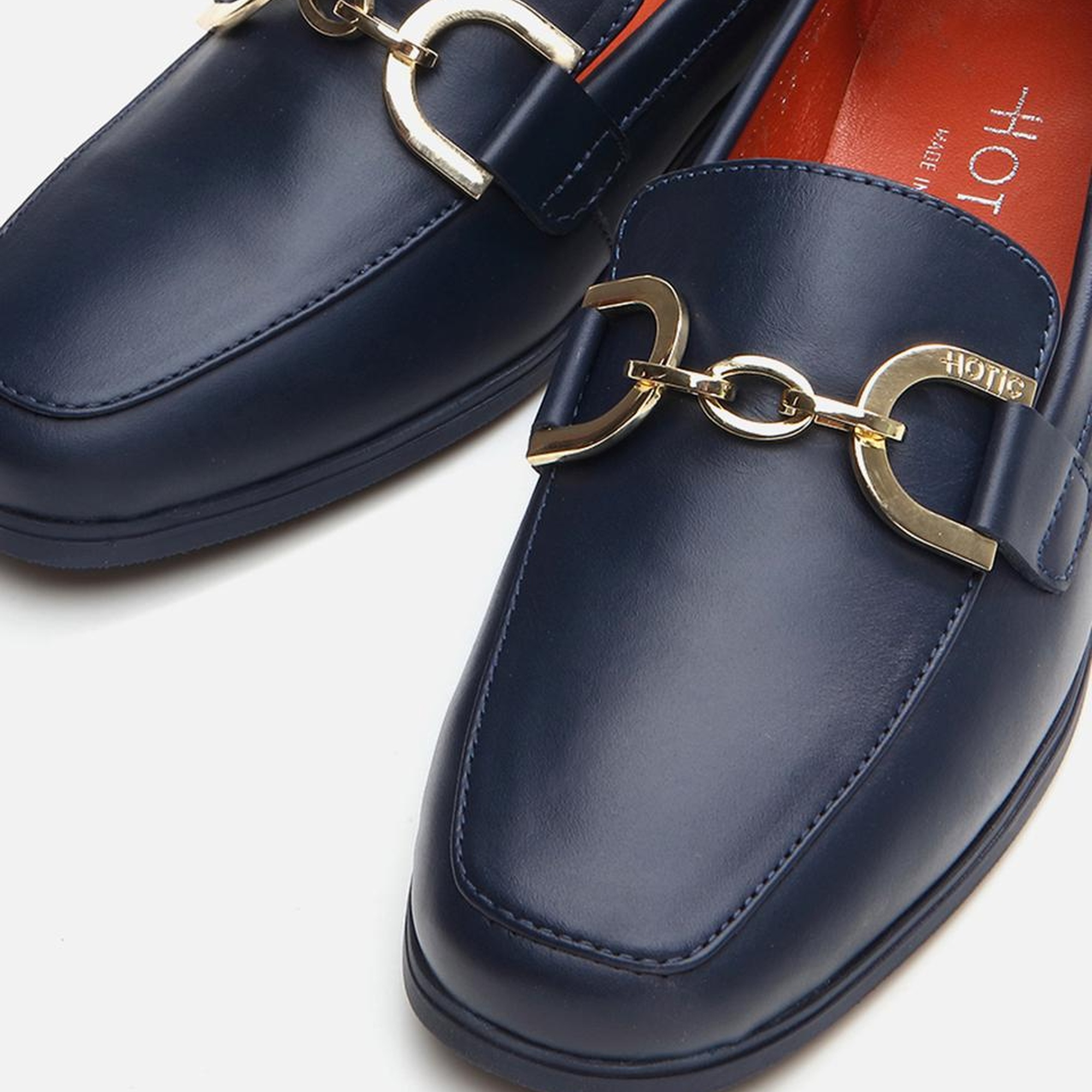 Kadın Deri Lacivert Loafer