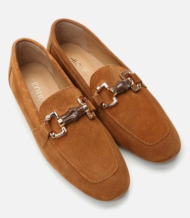  Kadın Deri Taba Loafer