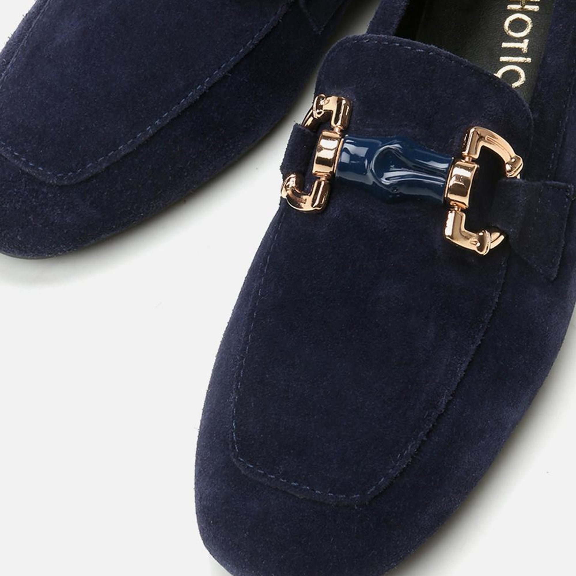 Kadın Deri Lacivert Loafer