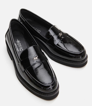  Kadın Deri Siyah Loafer