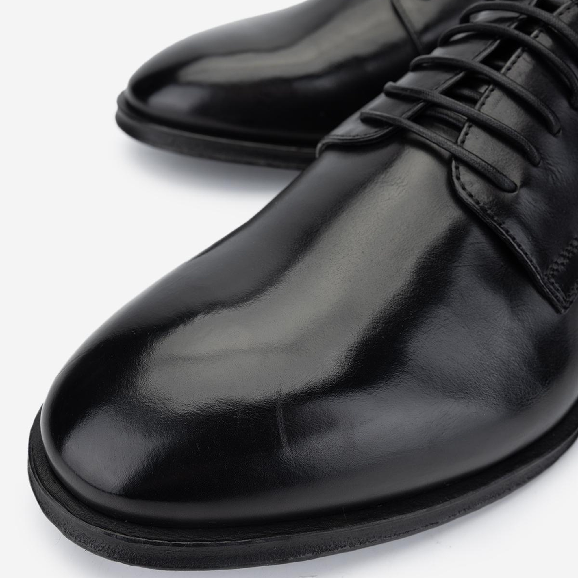 Valmenti Erkek Hakiki Deri Siyah Klasik Ayakkabı