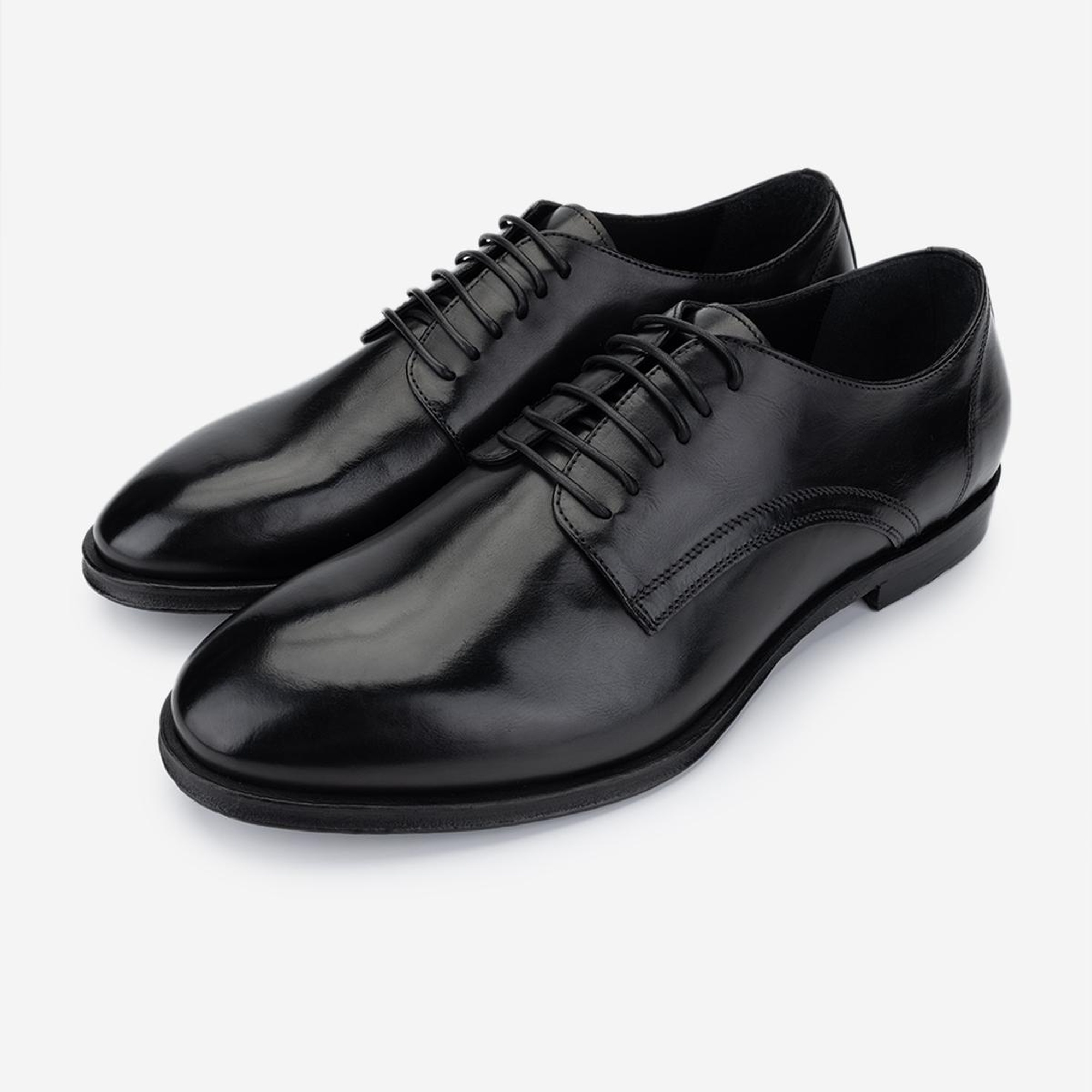 Valmenti Erkek Hakiki Deri Siyah Klasik Ayakkabı