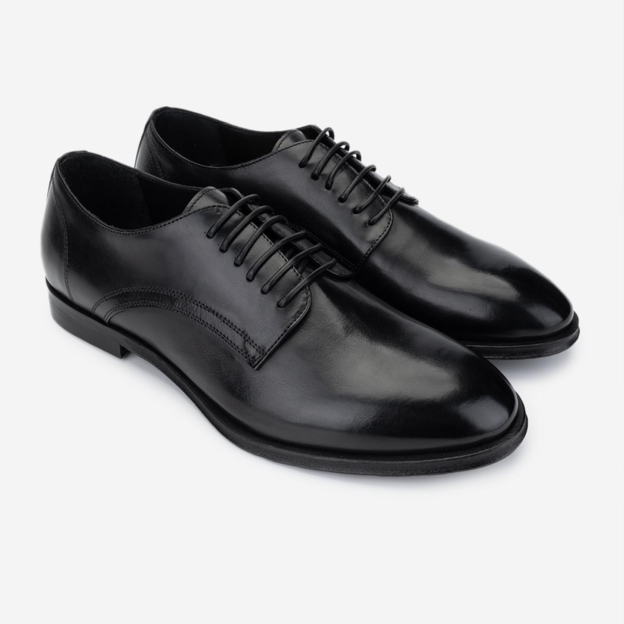 Valmenti Erkek Hakiki Deri Siyah Klasik Ayakkabı