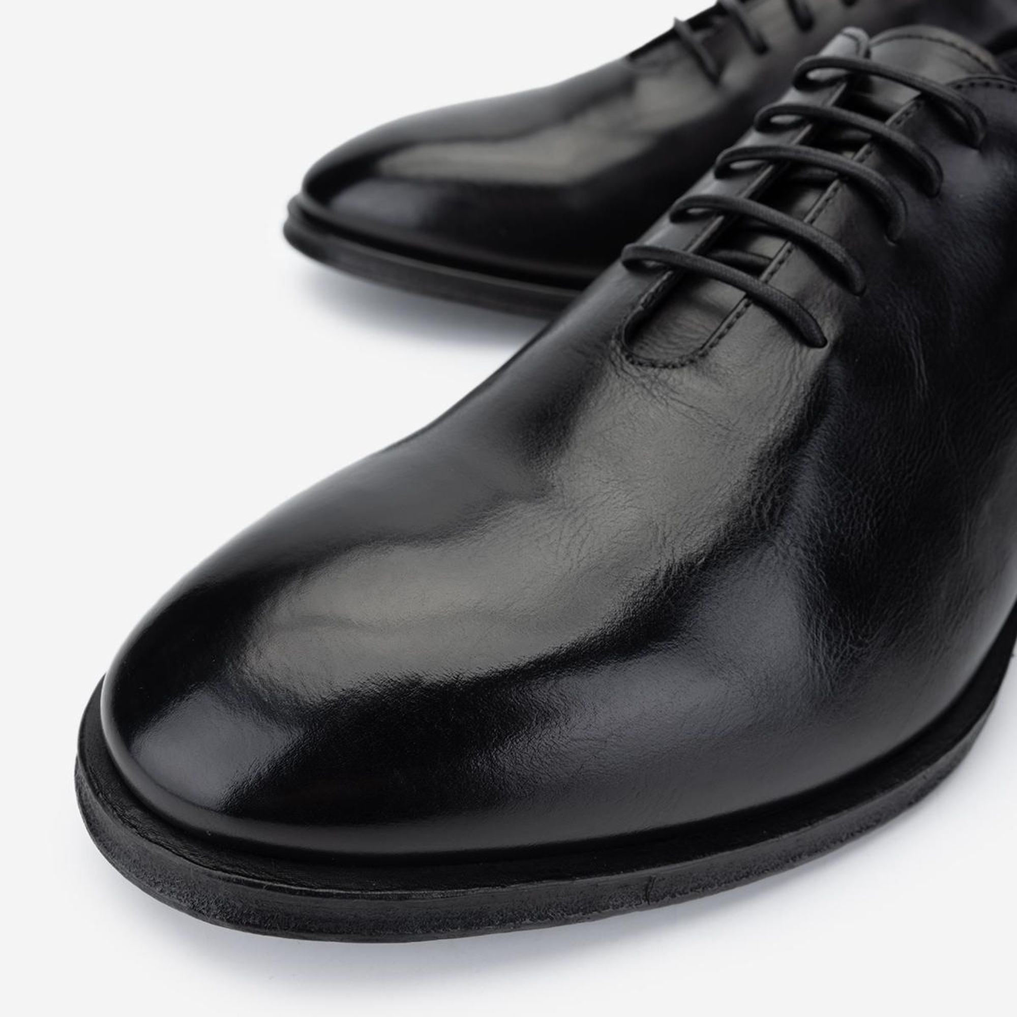 Valmenti Erkek Hakiki Deri Siyah Klasik Ayakkabı