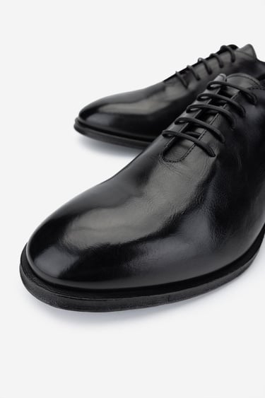  Valmenti Erkek Hakiki Deri Siyah Klasik Ayakkabı