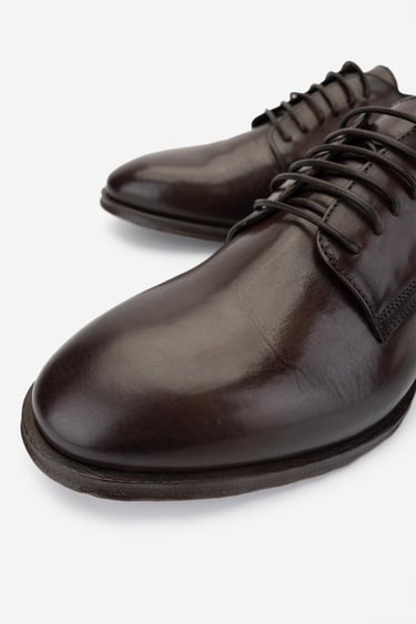  Valmenti Erkek Hakiki Deri Kahverengi Klasik Ayakkabı