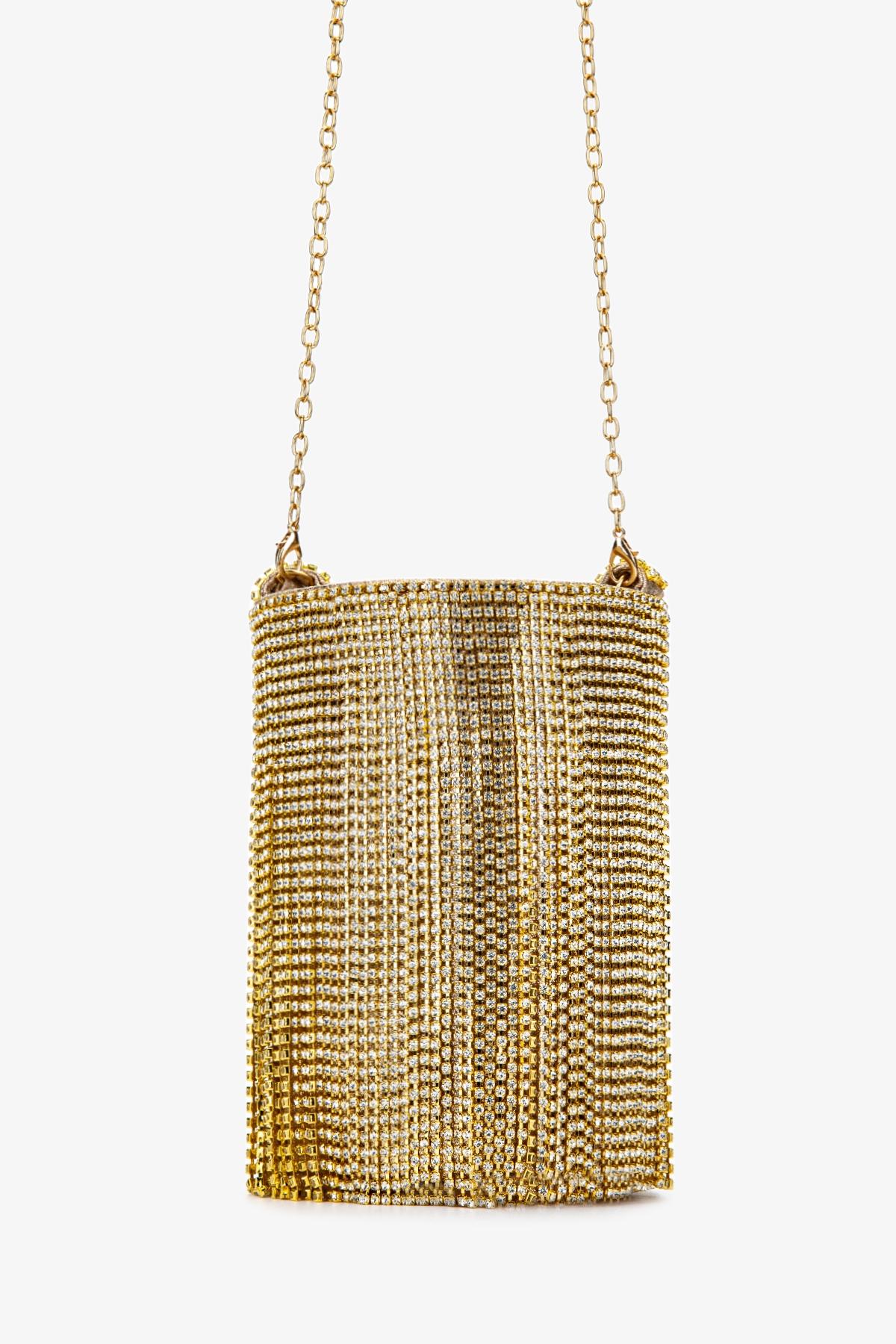  Lady Diva Kadın Vegan Gold Abiye Çanta