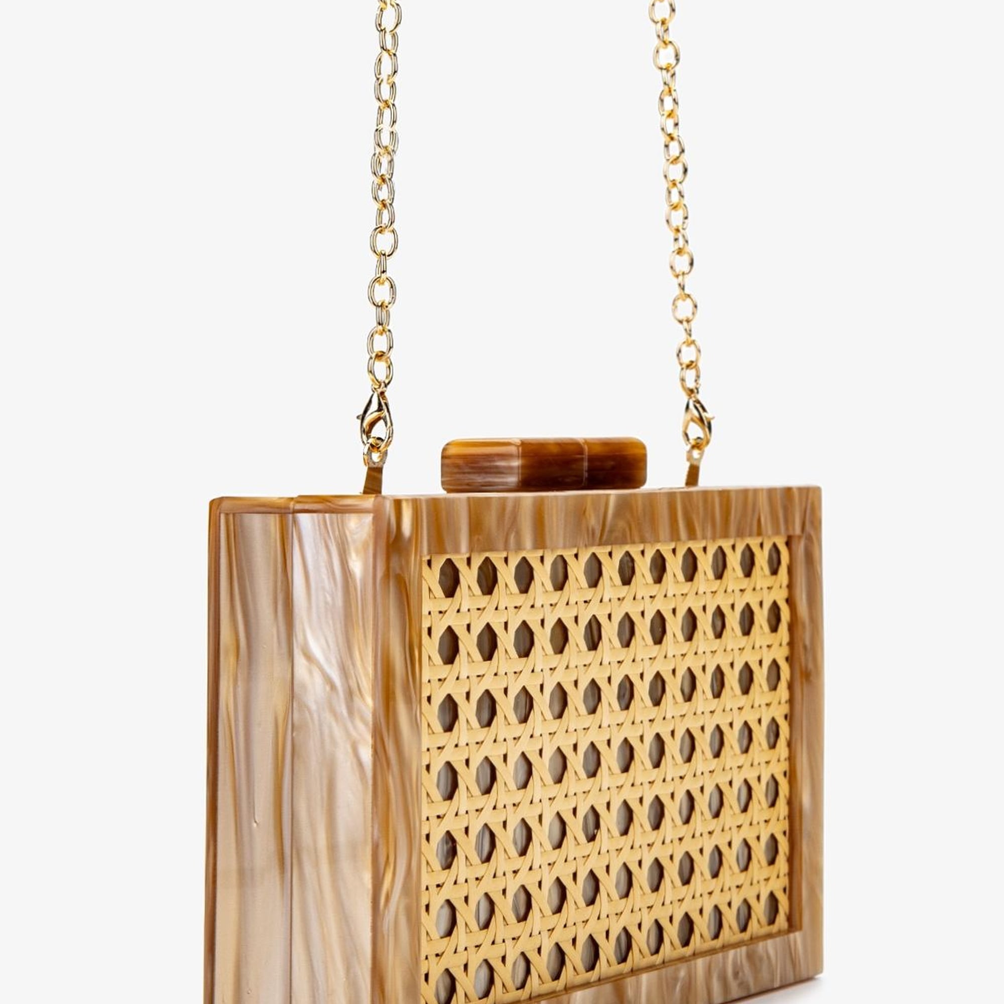 Lady Diva Kadın Vegan Gold Abiye Çanta