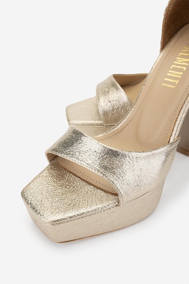  Valmenti Kadın Vegan Dore Topuklu Ayakkabı