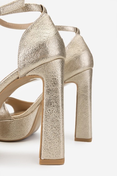  Valmenti Kadın Vegan Dore Topuklu Ayakkabı