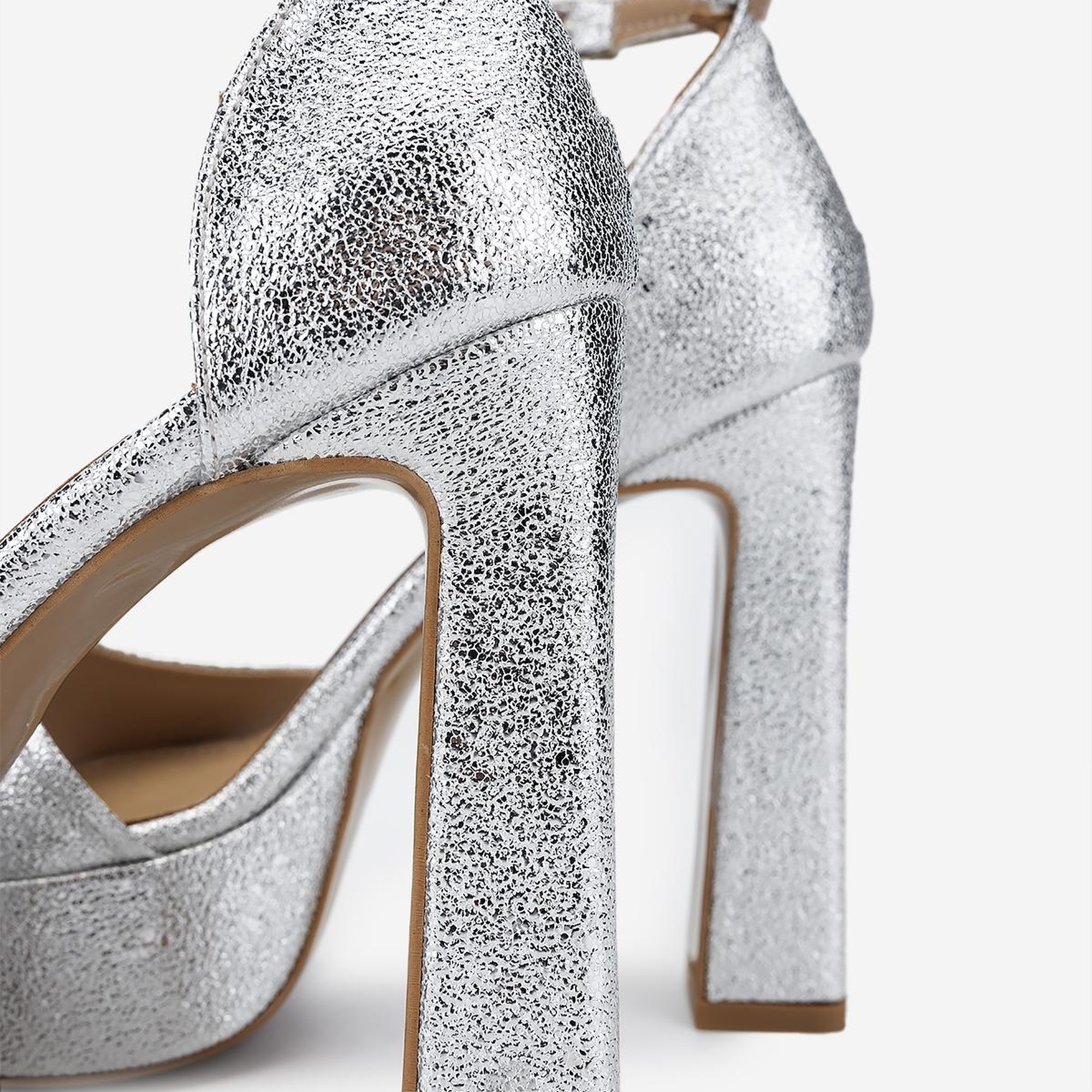 Valmenti Kadın Vegan Lame Topuklu Ayakkabı