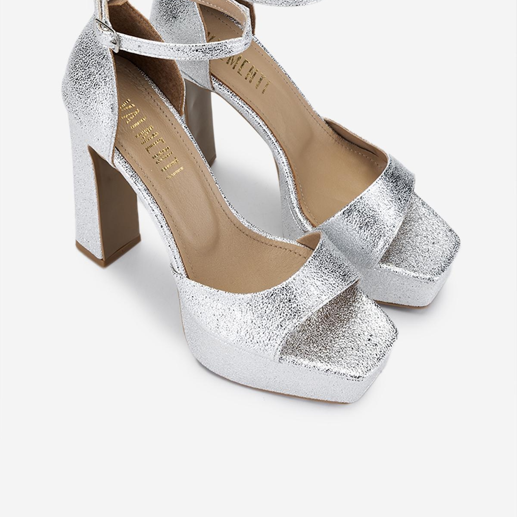 Valmenti Kadın Vegan Lame Topuklu Ayakkabı