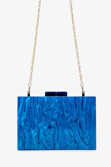  Lady Diva Kadın Vegan Mavi Abiye Çanta