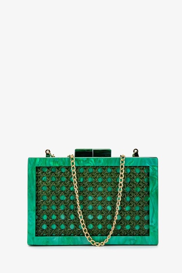  Lady Diva Kadın Vegan Yeşil Abiye Çanta