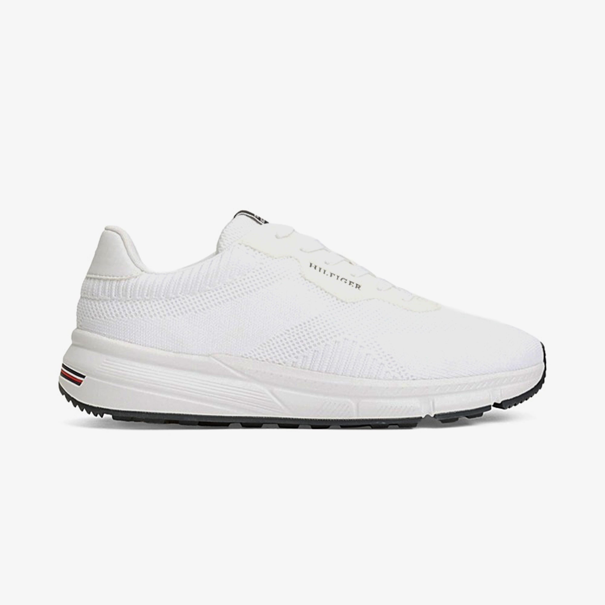 Tommy Hilfiger Lightweight Rwb Knit Erkek Beyaz Sneaker