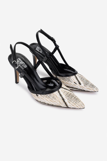  Valmenti Kadın Siyah Topuklu Ayakkabı
