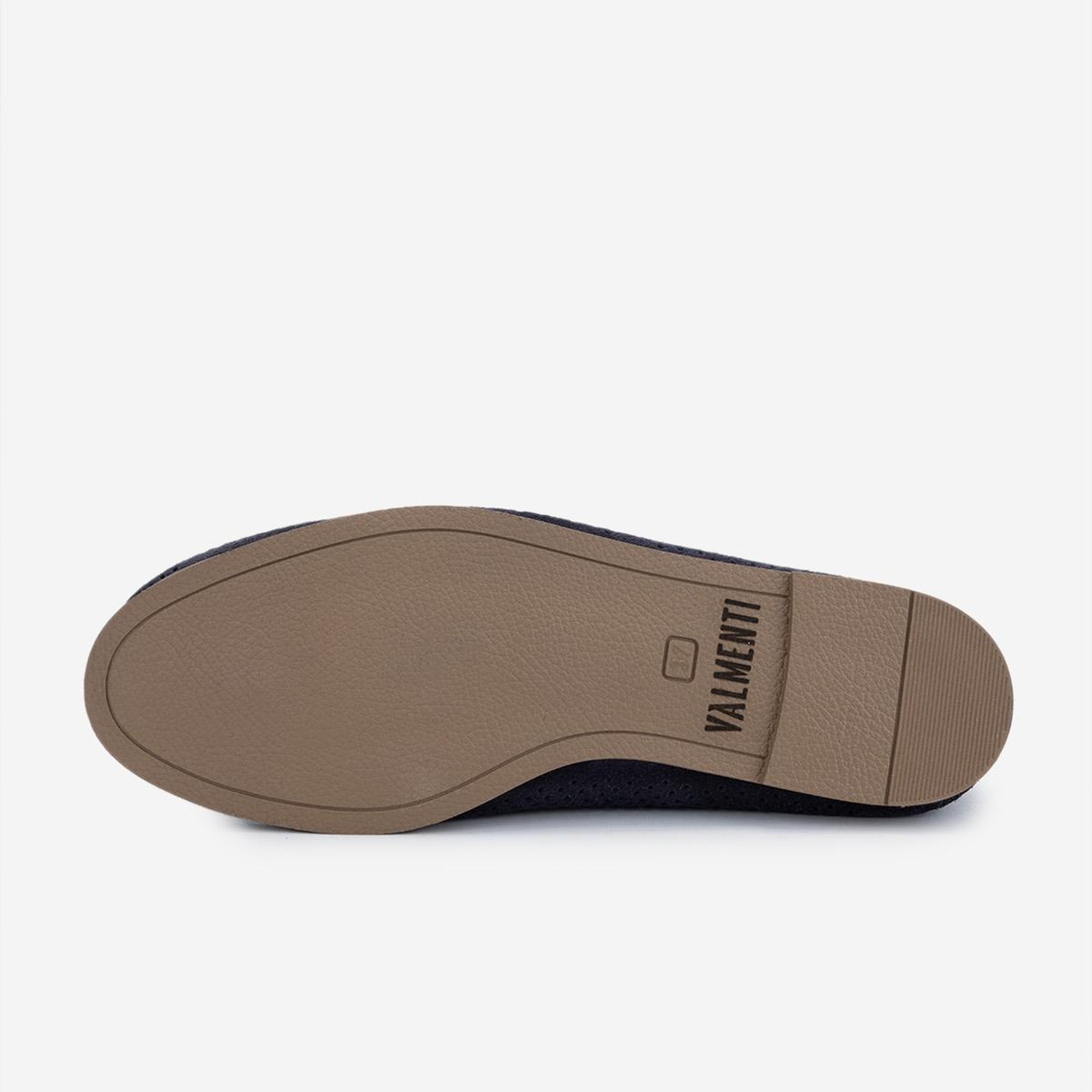 Valmenti Kadın Hakiki Deri Lacivert Süet Loafer Ayakkabı