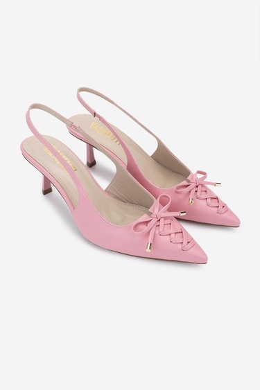  Valmenti Kadın Vegan Pudra Topuklu Ayakkabı