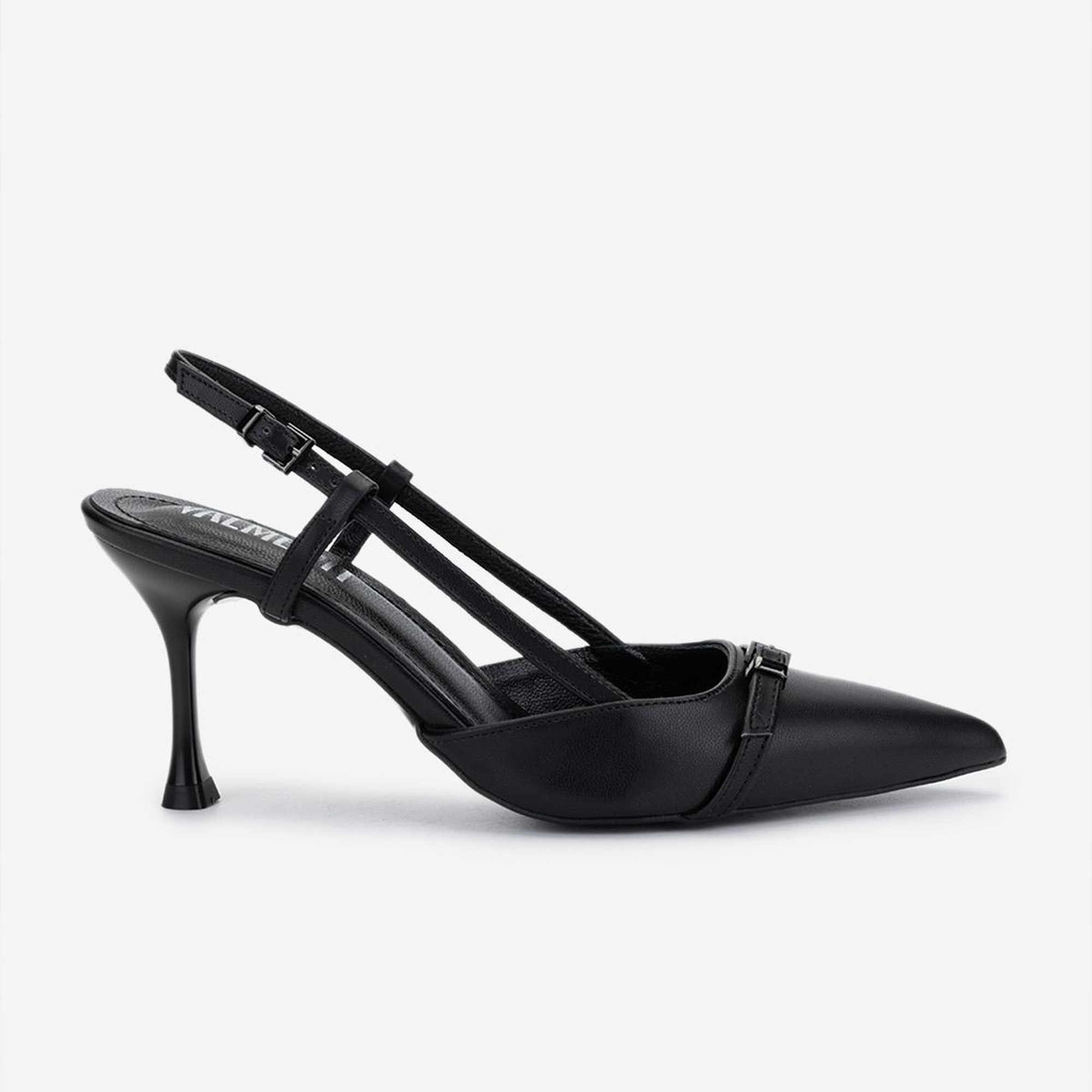 Valmenti Kadın Vegan Siyah Topuklu Ayakkabı