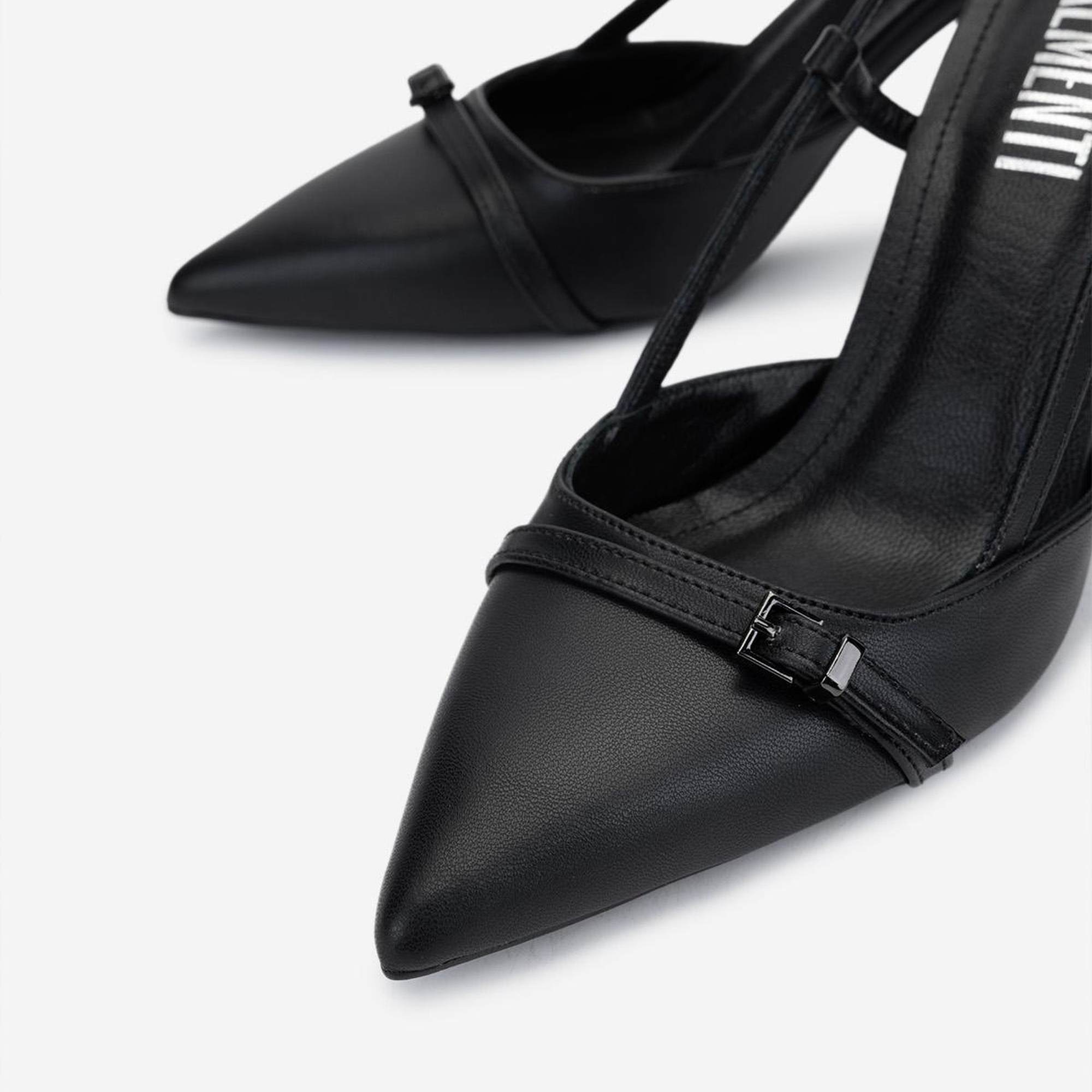 Valmenti Kadın Vegan Siyah Topuklu Ayakkabı