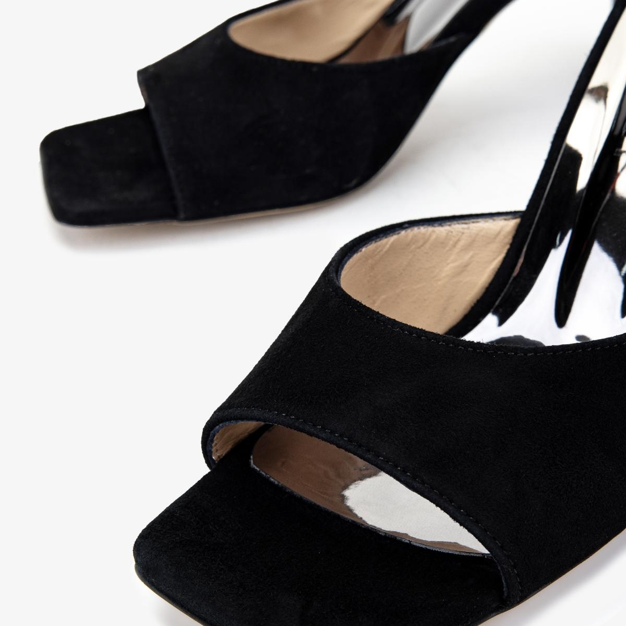 Valmenti Kadın Siyah Süet Topuklu Terlik