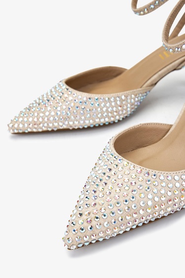  Valmenti Kadın Bej Topuklu Ayakkabı