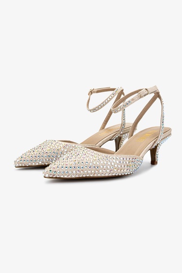  Valmenti Kadın Bej Topuklu Ayakkabı