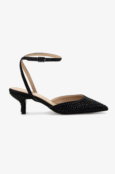  Valmenti Kadın Siyah Topuklu Ayakkabı