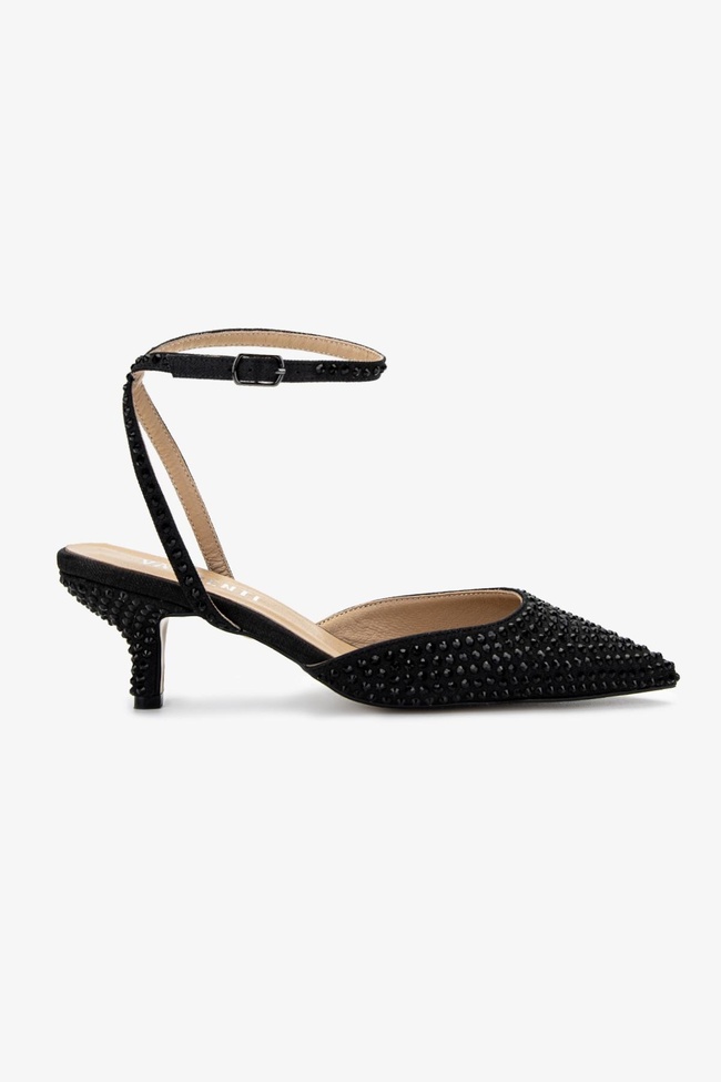  Valmenti Kadın Siyah Topuklu Ayakkabı