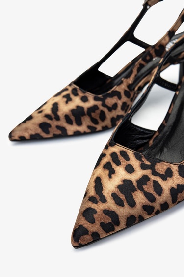  Valmenti Kadın Leopar Topuklu Ayakkabı